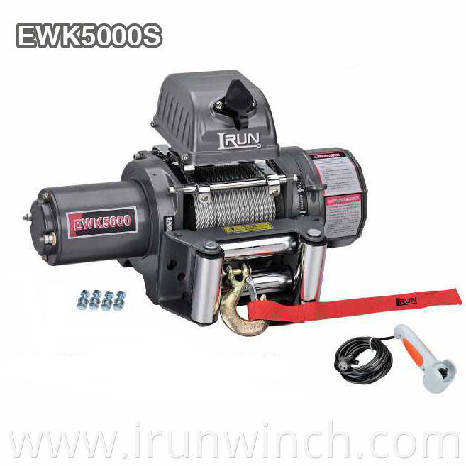Electric Winch With Control Box Tie